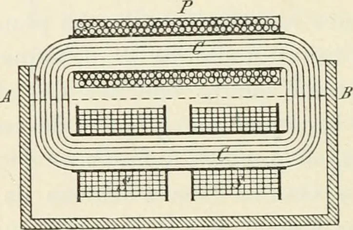 An illustration from Les applications pratiques des ondes électriques: télégraphie sans fil, télégraphie avec conducteur, éclairage, commande à distance, 1902, leaf 209