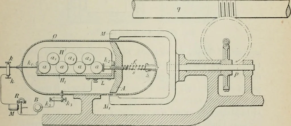 An illustration from Les applications pratiques des ondes électriques: télégraphie sans fil, télégraphie avec conducteur, éclairage, commande à distance, 1902, leaf 264