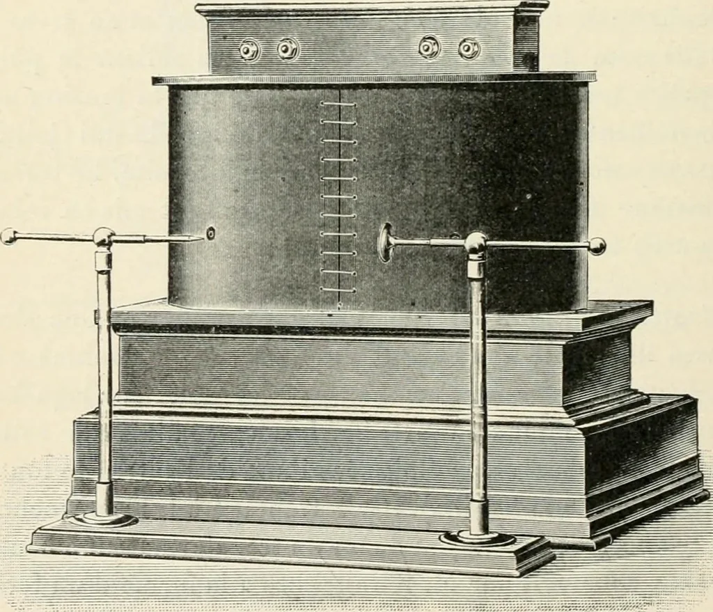 An illustration from Les applications pratiques des ondes électriques: télégraphie sans fil, télégraphie avec conducteur, éclairage, commande à distance, 1902, leaf 63