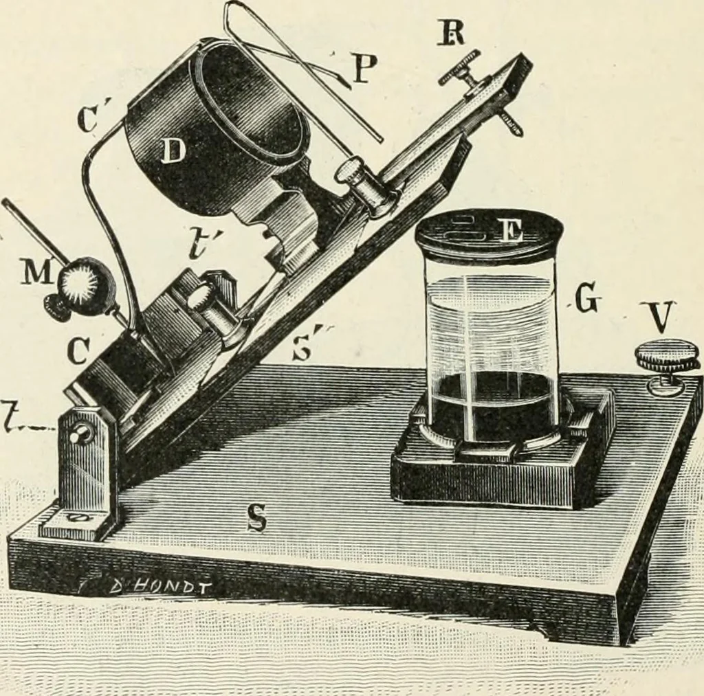 An illustration from Les applications pratiques des ondes électriques: télégraphie sans fil, télégraphie avec conducteur, éclairage, commande à distance, 1902, leaf 71
