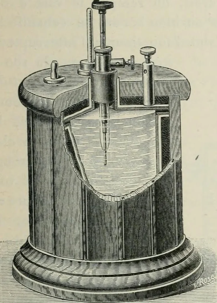 An illustration from Les applications pratiques des ondes électriques: télégraphie sans fil, télégraphie avec conducteur, éclairage, commande à distance, 1902, leaf 96