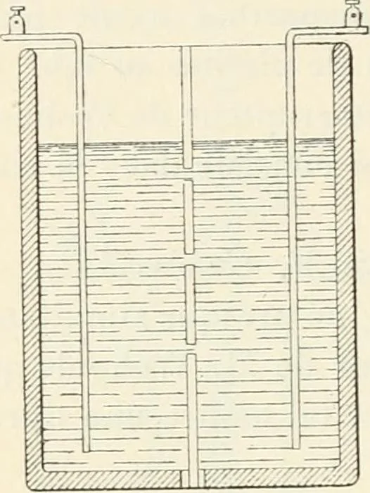 An illustration from Les applications pratiques des ondes électriques: télégraphie sans fil, télégraphie avec conducteur, éclairage, commande à distance, 1902, leaf 99