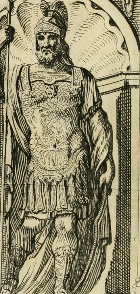 An illustration from Les armes triomphantes de Son Altesse, monseigneur, le duc d'Espernon : pour le suiet de son heureuse entrée faite dans la ville de Dijon, le huictième iour du mois de may, mil six cens cinquante six, 1656, leaf 131