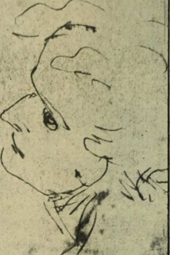 An illustration from Les artistes écrivains : avec 16 planches hors texte, 1921, leaf 13