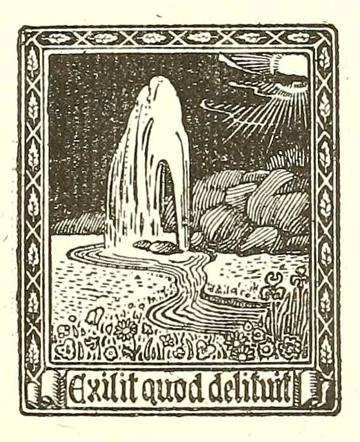 An illustration from Les artistes décorateurs du bois; répertoire alphabétique des ébénistes, menuisiers sculpteurs, doreurs sur bois, etc., ayant travaillé en France aux XVIIe et XVIIIe siècles, 1912, leaf 9