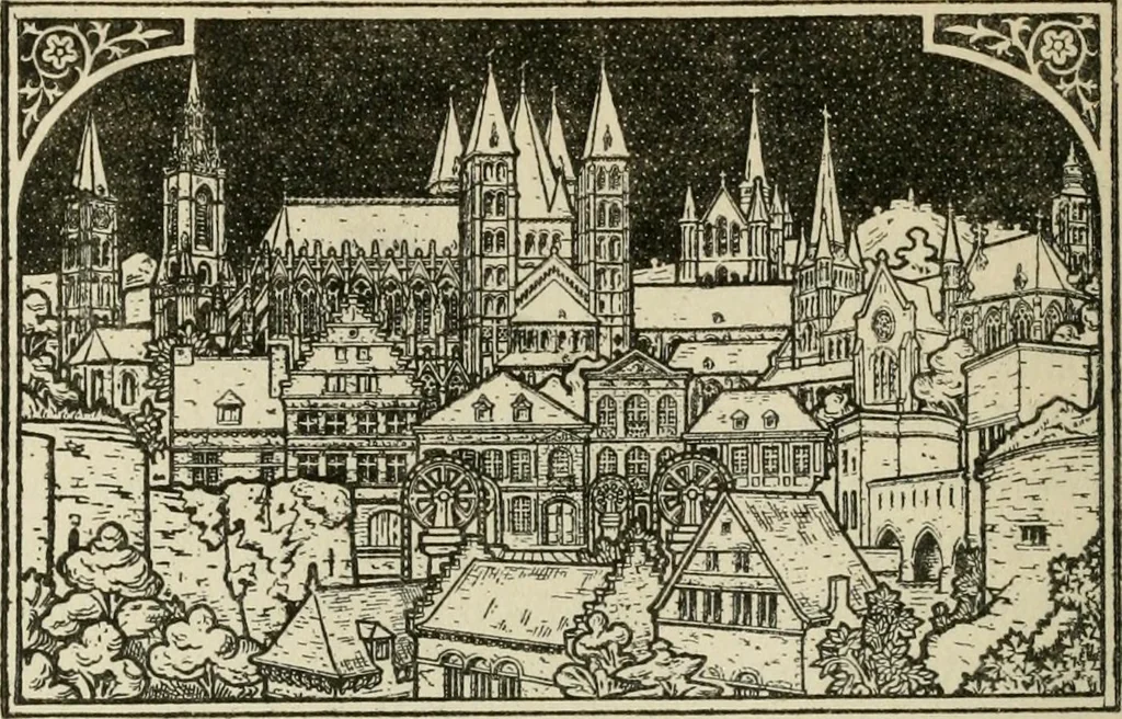 An illustration from Les artistes wallons, 1913, leaf 41