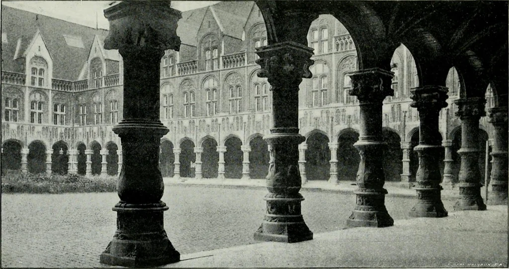 An illustration from Les artistes wallons, 1913, leaf 48