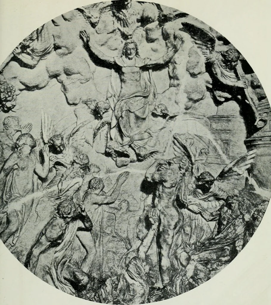 An illustration from Les artistes wallons, 1913, leaf 92