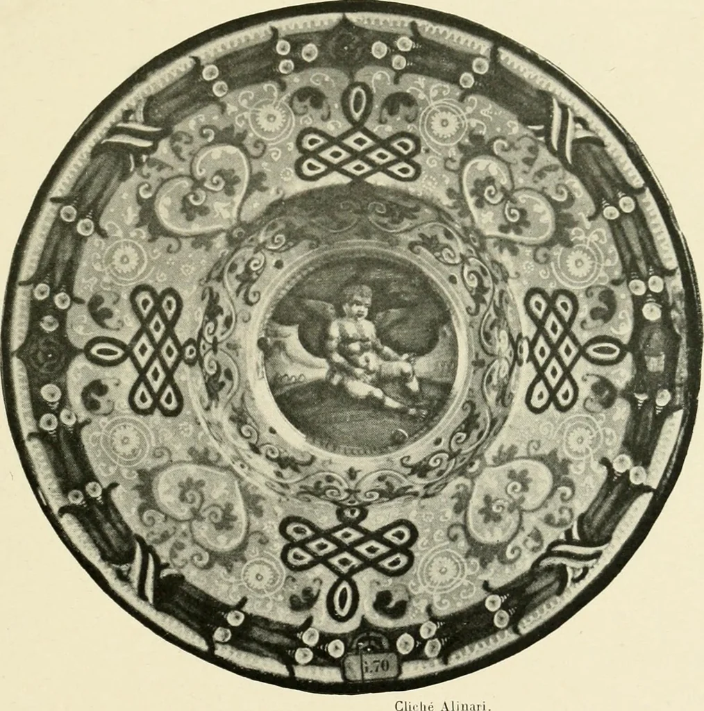 An illustration from Les arts de la terre--céramique--verrerie--émaillerie--mosaïque--vitrail, 1911, leaf 104