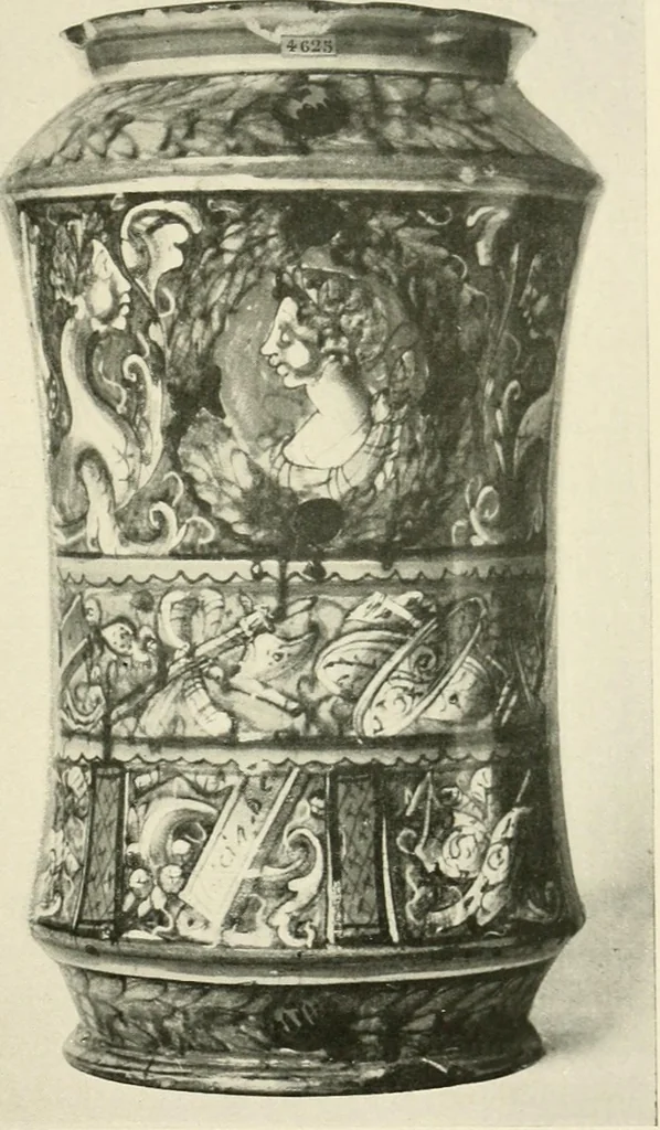 An illustration from Les arts de la terre--céramique--verrerie--émaillerie--mosaïque--vitrail, 1911, leaf 118