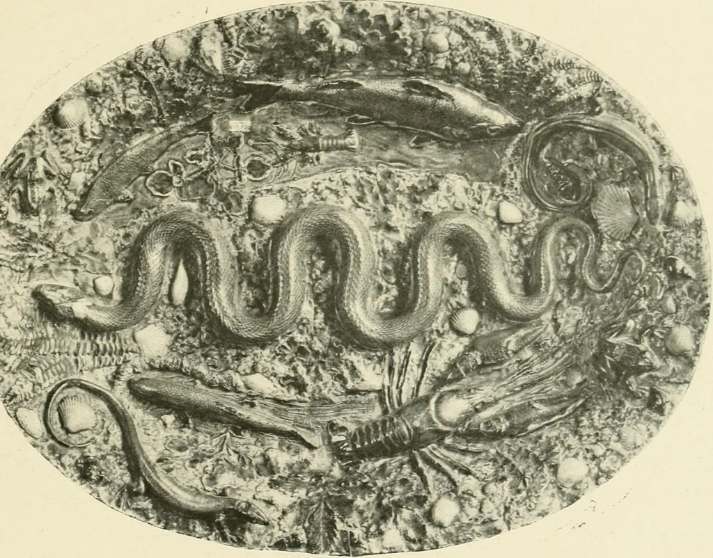 An illustration from Les arts de la terre--céramique--verrerie--émaillerie--mosaïque--vitrail, 1911, leaf 136