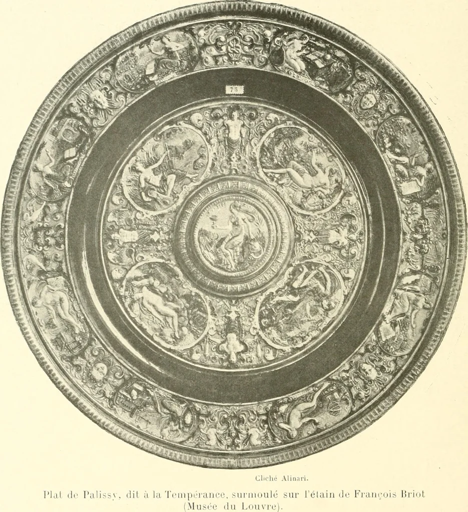 An illustration from Les arts de la terre--céramique--verrerie--émaillerie--mosaïque--vitrail, 1911, leaf 137