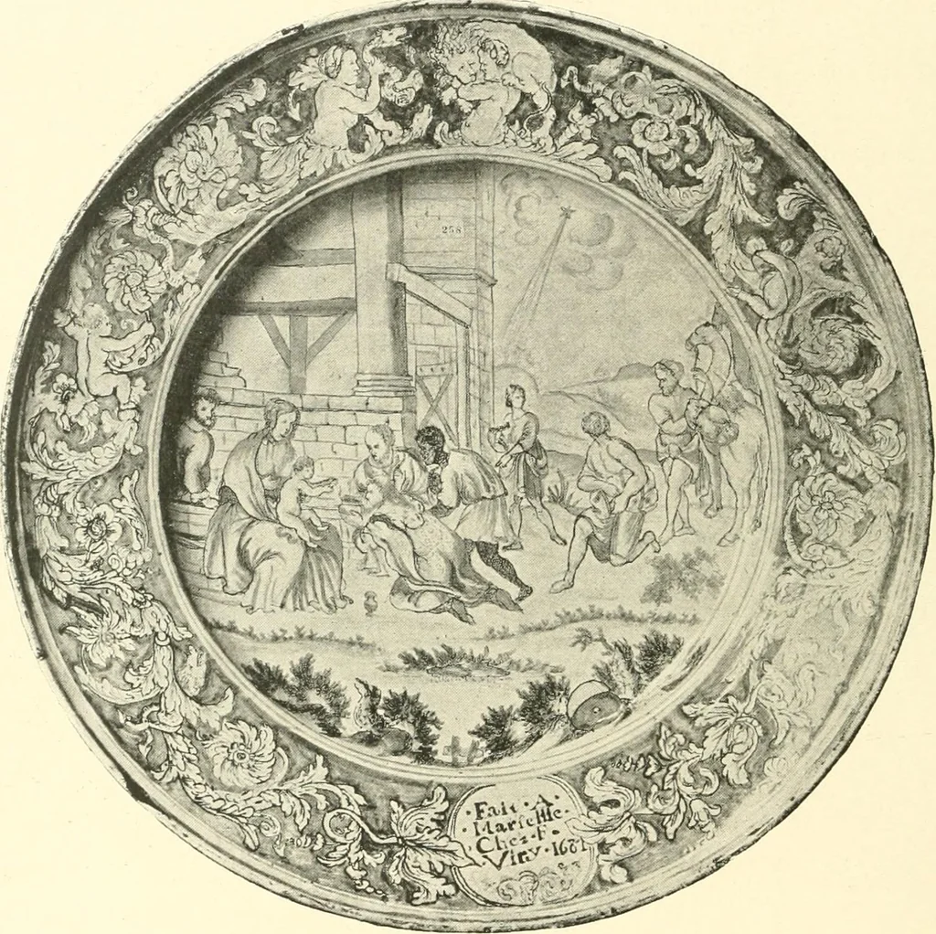 An illustration from Les arts de la terre--céramique--verrerie--émaillerie--mosaïque--vitrail, 1911, leaf 157