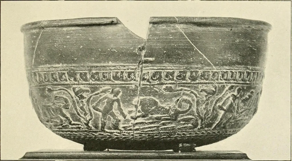 An illustration from Les arts de la terre--céramique--verrerie--émaillerie--mosaïque--vitrail, 1911, leaf 40