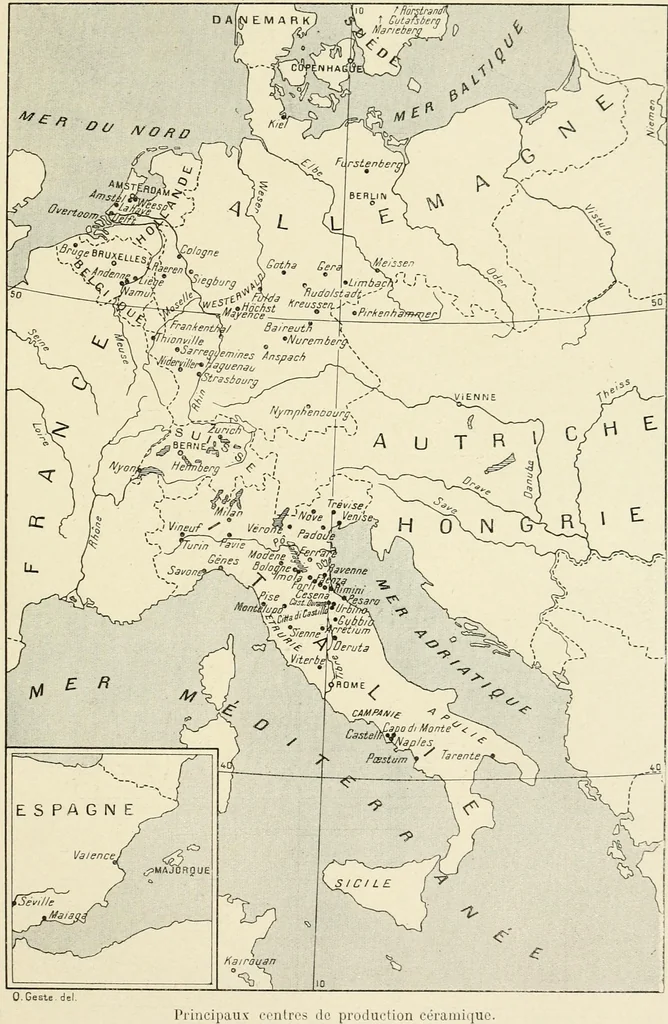 An illustration from Les arts de la terre--céramique--verrerie--émaillerie--mosaïque--vitrail, 1911, leaf 456