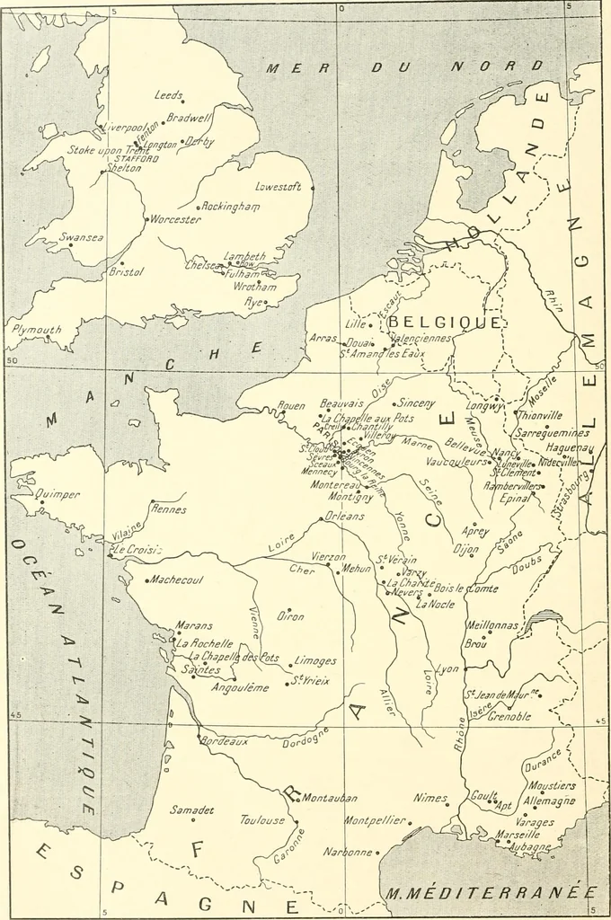 An illustration from Les arts de la terre--céramique--verrerie--émaillerie--mosaïque--vitrail, 1911, leaf 457