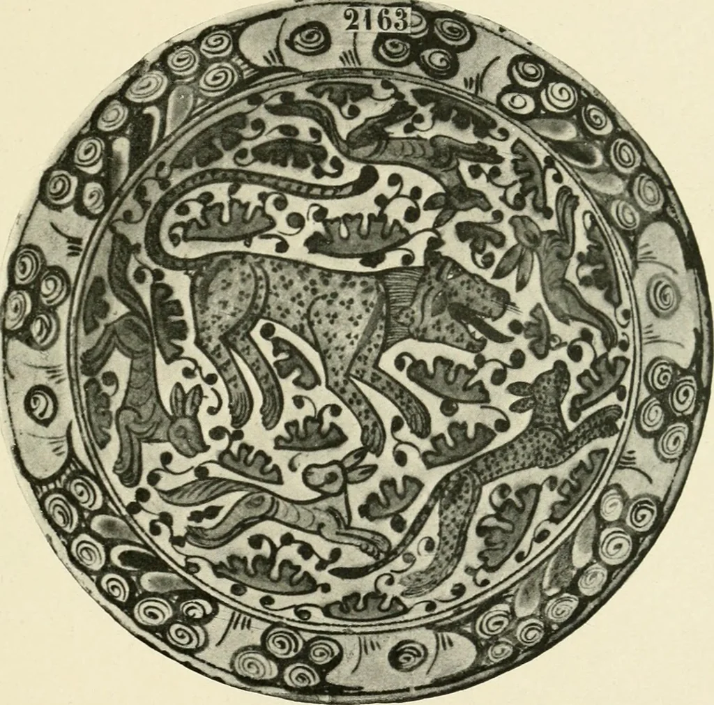 An illustration from Les arts de la terre--céramique--verrerie--émaillerie--mosaïque--vitrail, 1911, leaf 58