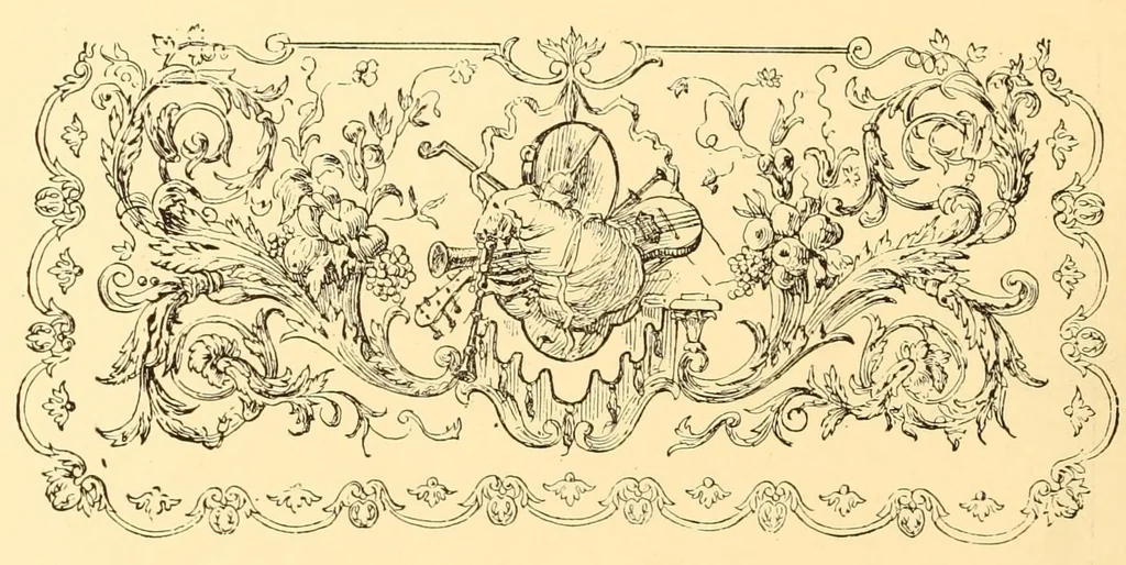 An illustration from Les arts du tissu; étoffes, tapisseries, broderies, dentelles, reliures, 1890, leaf 124