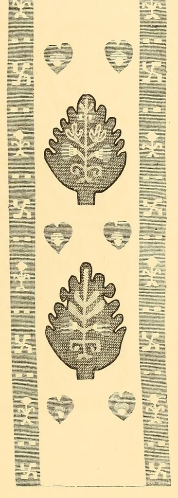 An illustration from Les arts du tissu; étoffes, tapisseries, broderies, dentelles, reliures, 1890, leaf 135