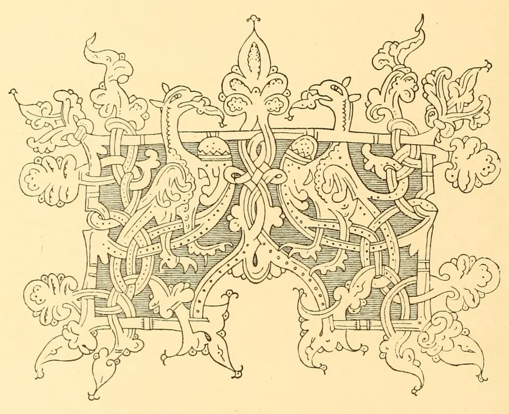 An illustration from Les arts du tissu; étoffes, tapisseries, broderies, dentelles, reliures, 1890, leaf 34