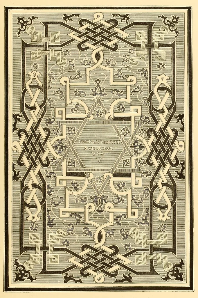 An illustration from Les arts du tissu; étoffes, tapisseries, broderies, dentelles, reliures, 1890, leaf 61