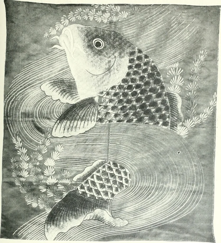 An illustration from Les arts du tissu, 1909, leaf 106