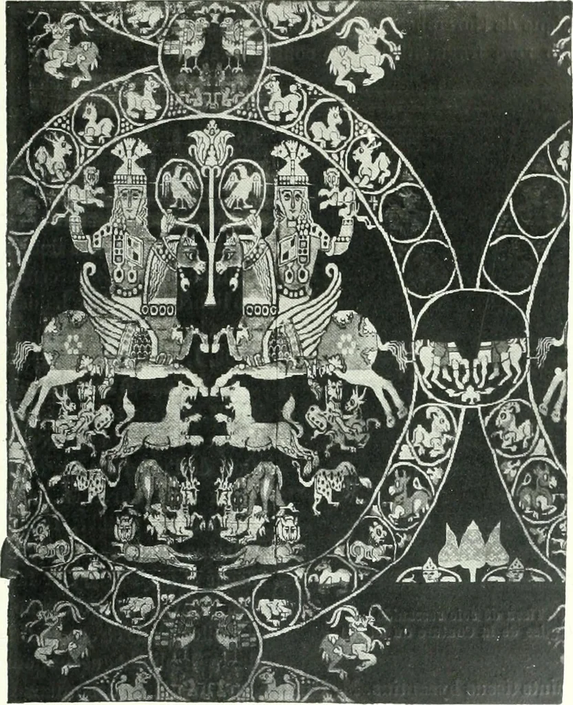 An illustration from Les arts du tissu, 1909, leaf 22
