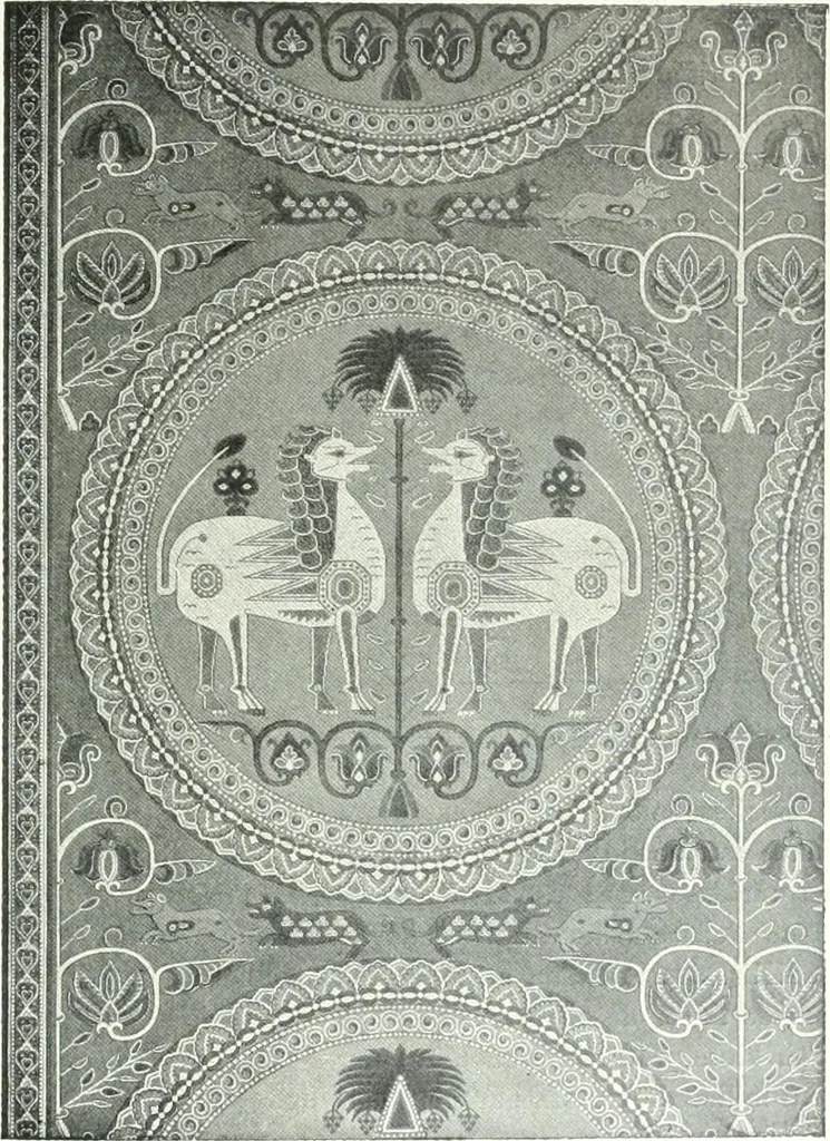 An illustration from Les arts du tissu, 1909, leaf 52