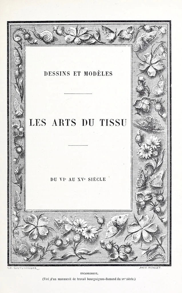 An illustration from Les arts du tissu : étoffes - tapisseries - broderies -dentelles - reliures, 1890, leaf 21