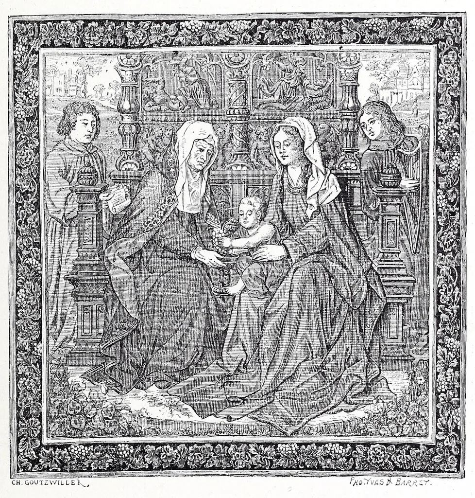 An illustration from Les arts du tissu : étoffes - tapisseries - broderies -dentelles - reliures, 1890, leaf 37