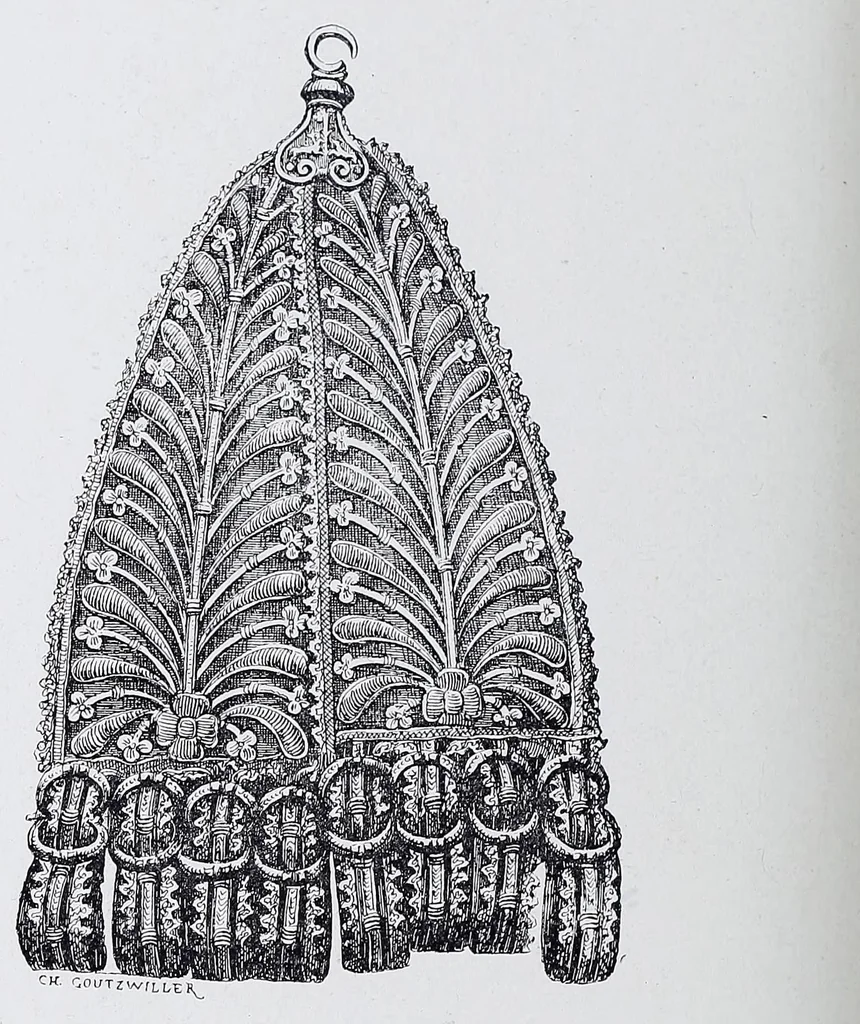 An illustration from Les arts du tissu : étoffes - tapisseries - broderies -dentelles - reliures, 1890, leaf 74