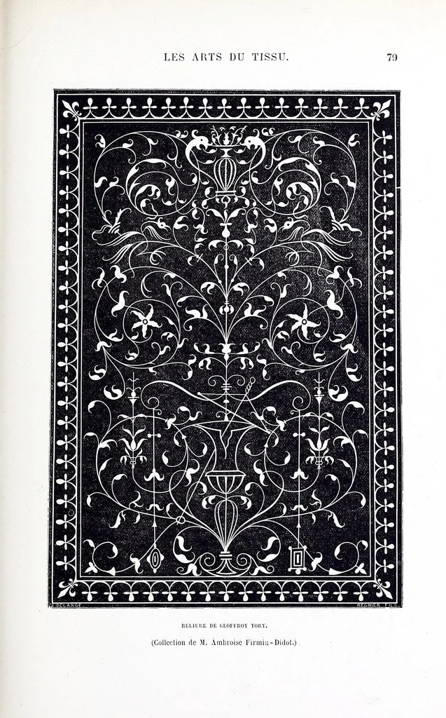 An illustration from Les arts du tissu : étoffes - tapisseries - broderies -dentelles - reliures, 1890, leaf 81