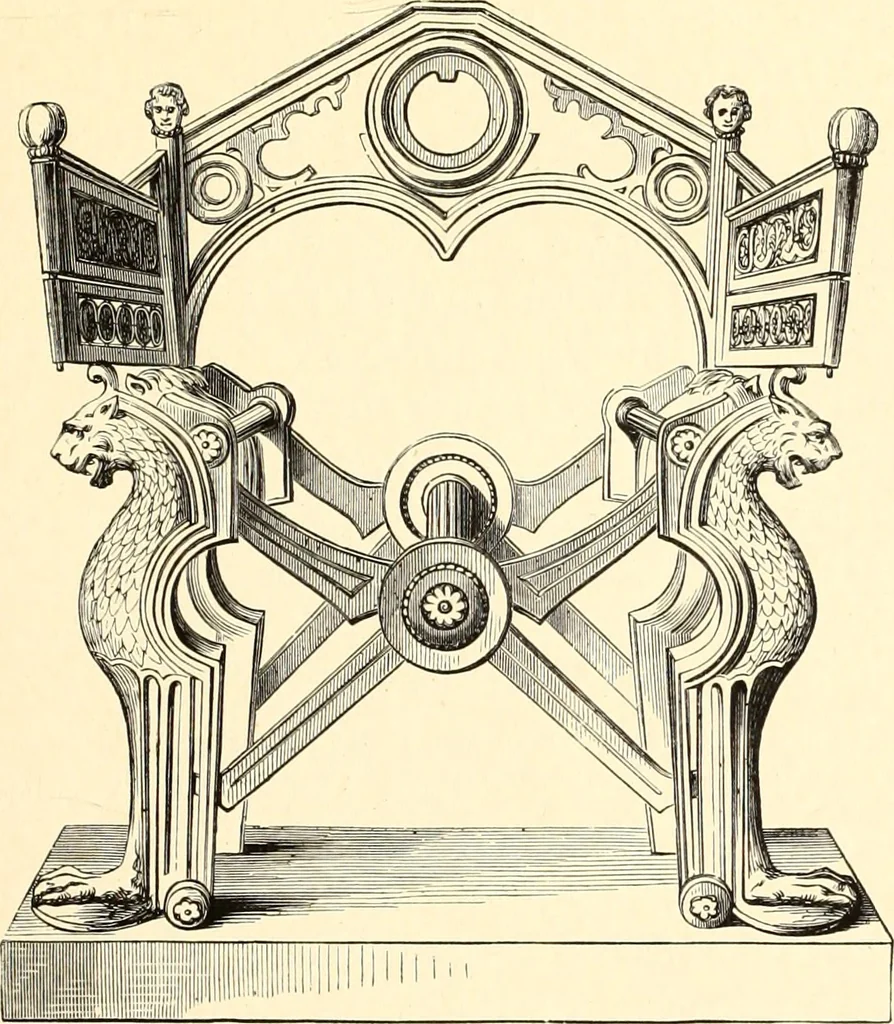 An illustration from Les arts et métiers au Moyen Age : étude illustrée d'après les ouvrages de Paul Lacroix sur le Moyen Age et la Renaissance, 1887, leaf 14