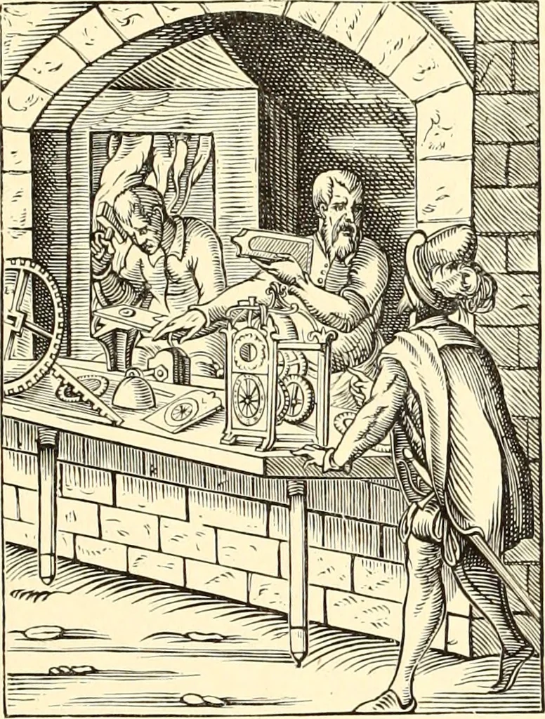 An illustration from Les arts et métiers au Moyen Age : étude illustrée d'après les ouvrages de Paul Lacroix sur le Moyen Age et la Renaissance, 1887, leaf 144