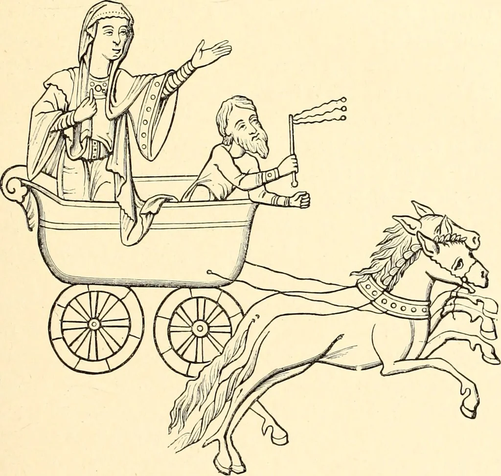 An illustration from Les arts et métiers au Moyen Age : étude illustrée d'après les ouvrages de Paul Lacroix sur le Moyen Age et la Renaissance, 1887, leaf 154