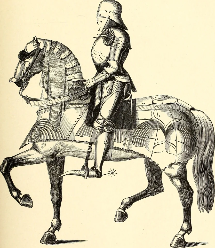 An illustration from Les arts et métiers au Moyen Age : étude illustrée d'après les ouvrages de Paul Lacroix sur le Moyen Age et la Renaissance, 1887, leaf 162