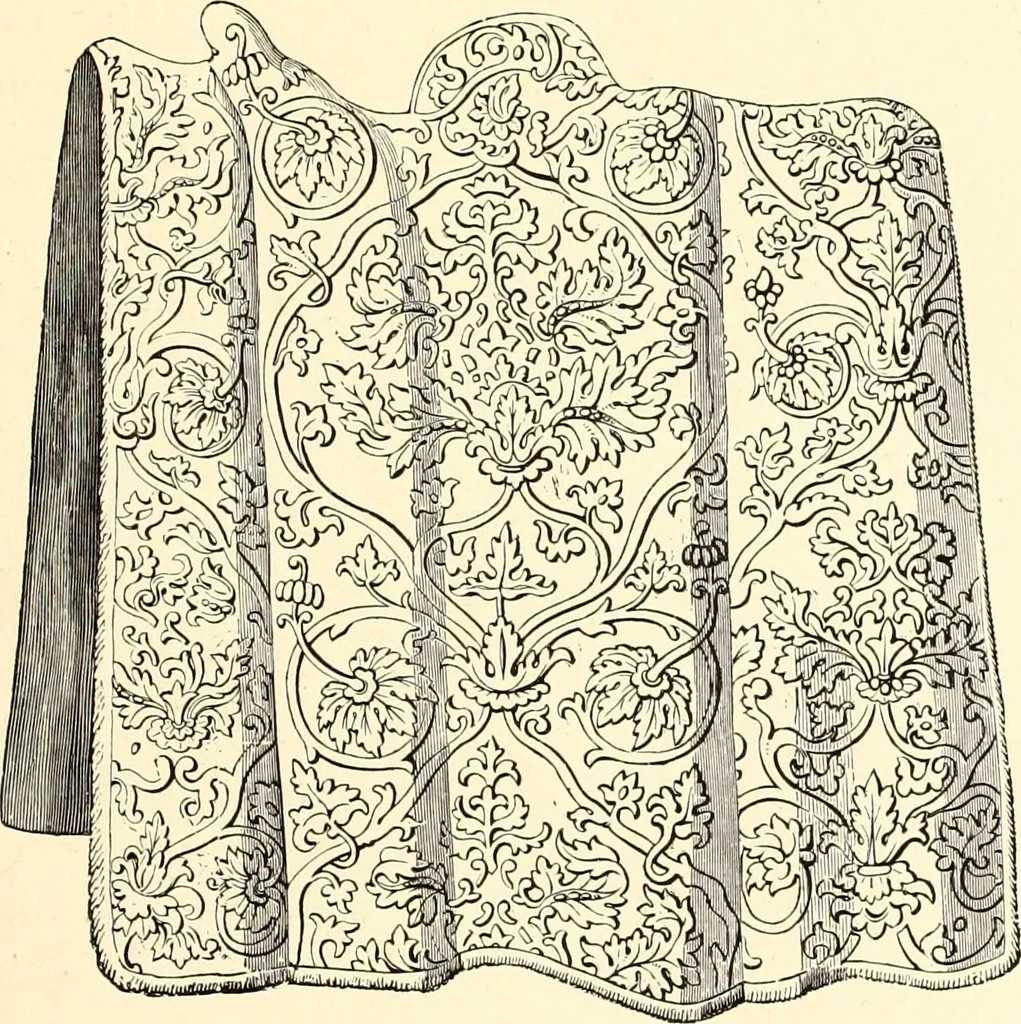 An illustration from Les arts et métiers au Moyen Age : étude illustrée d'après les ouvrages de Paul Lacroix sur le Moyen Age et la Renaissance, 1887, leaf 166