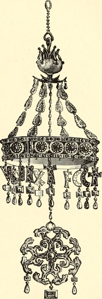 An illustration from Les arts et métiers au Moyen Age : étude illustrée d'après les ouvrages de Paul Lacroix sur le Moyen Age et la Renaissance, 1887, leaf 178