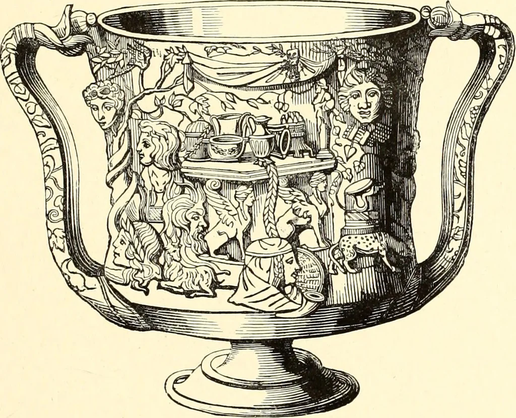 An illustration from Les arts et métiers au Moyen Age : étude illustrée d'après les ouvrages de Paul Lacroix sur le Moyen Age et la Renaissance, 1887, leaf 190