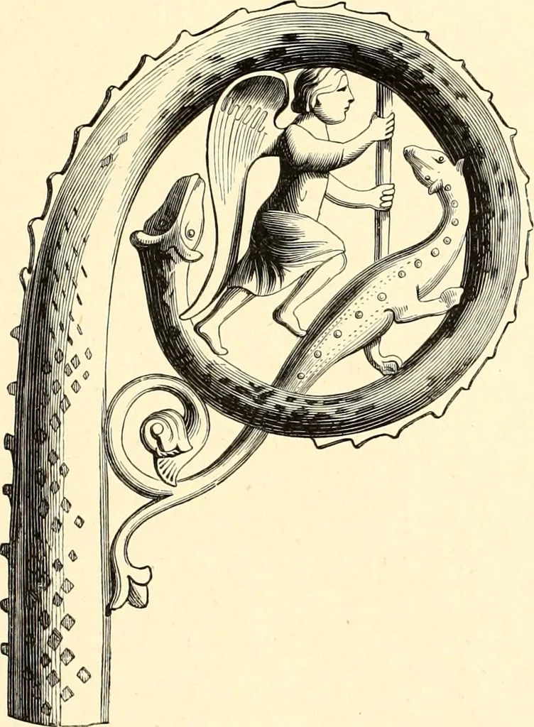 An illustration from Les arts et métiers au Moyen Age : étude illustrée d'après les ouvrages de Paul Lacroix sur le Moyen Age et la Renaissance, 1887, leaf 196