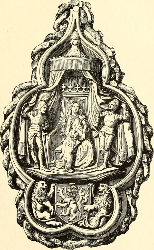 An illustration from Les arts et métiers au Moyen Age : étude illustrée d'après les ouvrages de Paul Lacroix sur le Moyen Age et la Renaissance, 1887, leaf 204