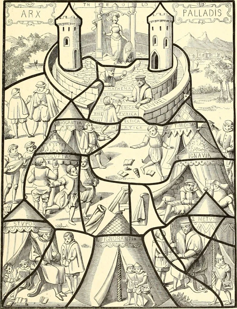 An illustration from Les arts et métiers au Moyen Age : étude illustrée d'après les ouvrages de Paul Lacroix sur le Moyen Age et la Renaissance, 1887, leaf 260