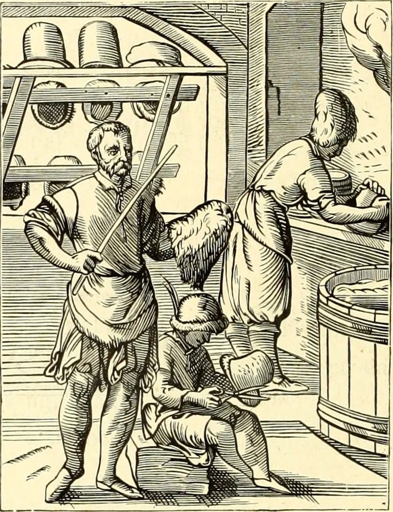 An illustration from Les arts et métiers au Moyen Age : étude illustrée d'après les ouvrages de Paul Lacroix sur le Moyen Age et la Renaissance, 1887, leaf 285