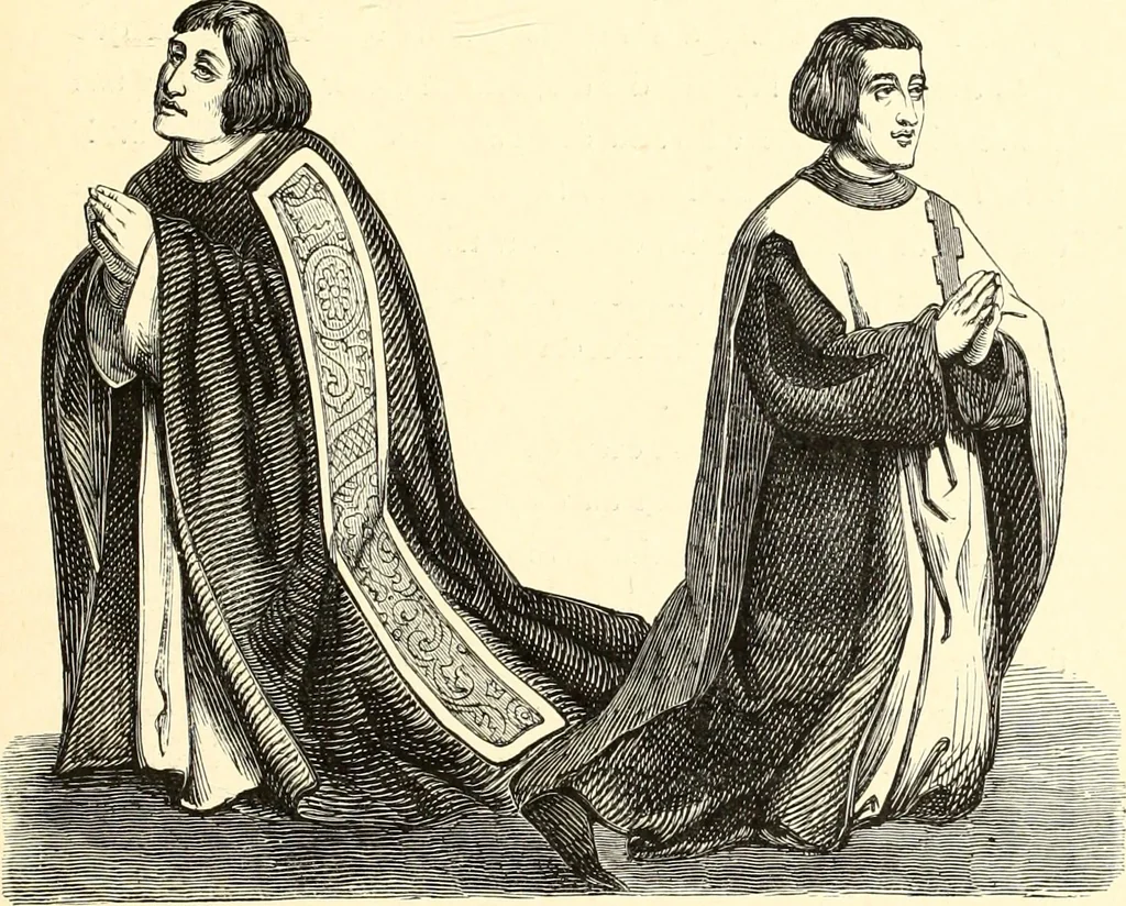 An illustration from Les arts et métiers au Moyen Age : étude illustrée d'après les ouvrages de Paul Lacroix sur le Moyen Age et la Renaissance, 1887, leaf 296