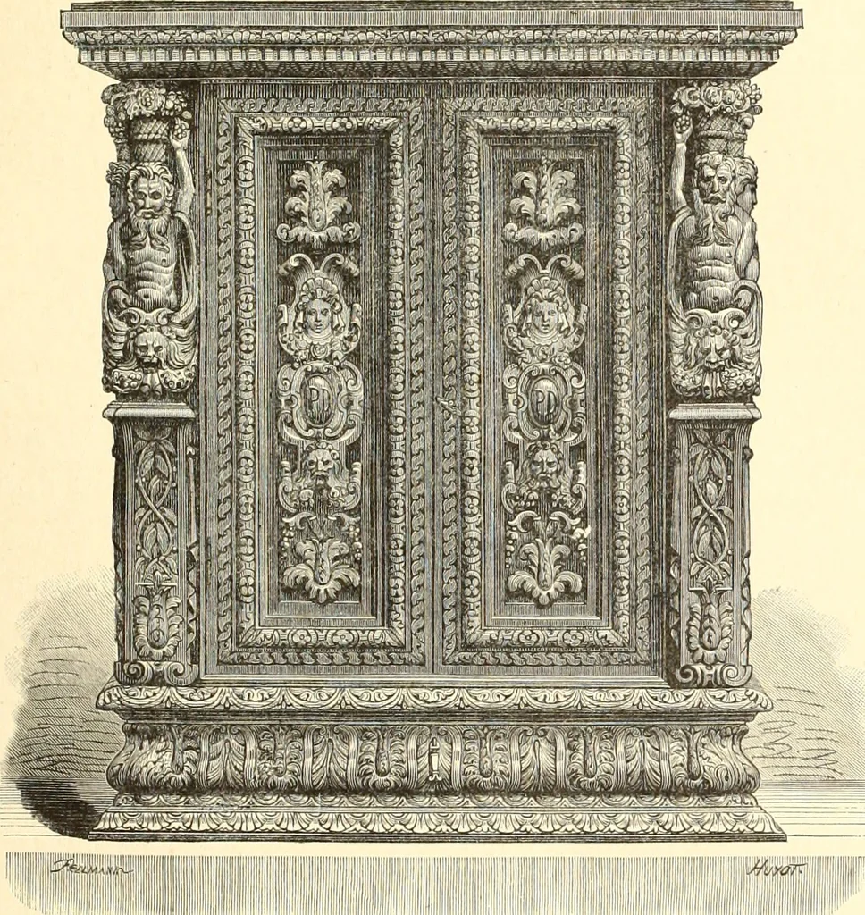 An illustration from Les arts et métiers au Moyen Age : étude illustrée d'après les ouvrages de Paul Lacroix sur le Moyen Age et la Renaissance, 1887, leaf 40
