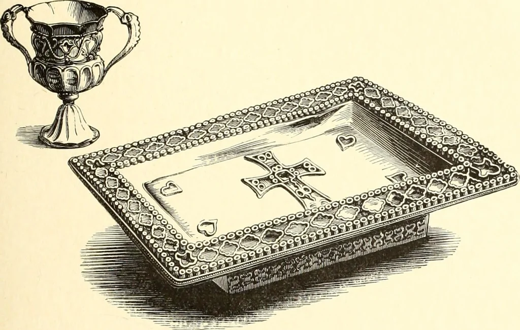 An illustration from Les arts et métiers au Moyen Age : étude illustrée d'après les ouvrages de Paul Lacroix sur le Moyen Age et la Renaissance, 1887, leaf 56
