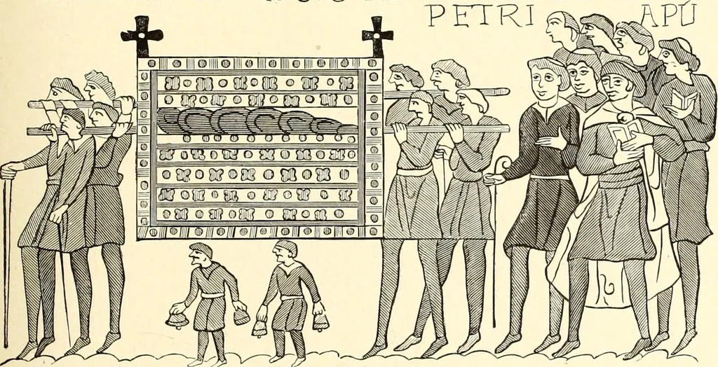 An illustration from Les arts et métiers au Moyen Age : étude illustrée d'après les ouvrages de Paul Lacroix sur le Moyen Age et la Renaissance, 1887, leaf 74