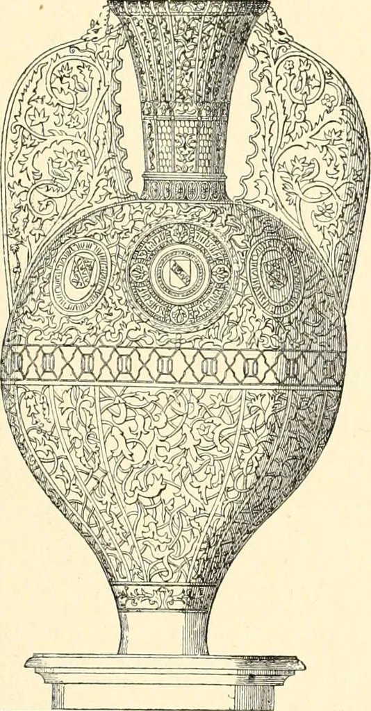 An illustration from Les arts et métiers au Moyen Age : étude illustrée d'après les ouvrages de Paul Lacroix sur le Moyen Age et la Renaissance, 1887, leaf 96