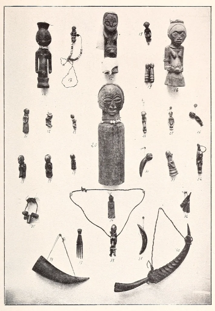An illustration from Les Baluba (Congo Belge), 1913, leaf 569
