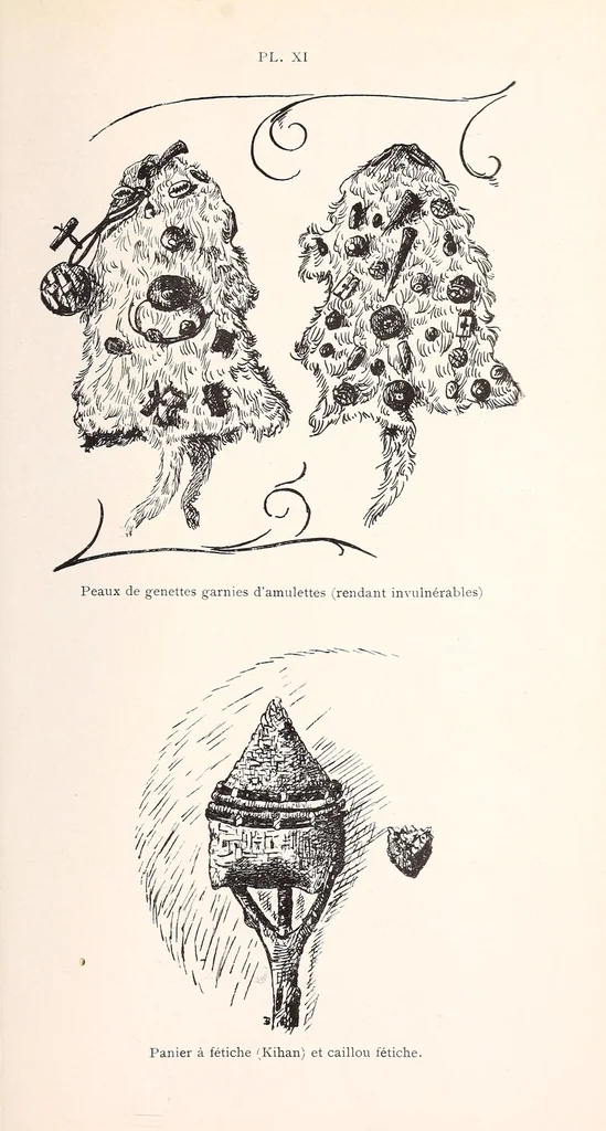 An illustration from Les Baluba (Congo Belge), 1913, leaf 587